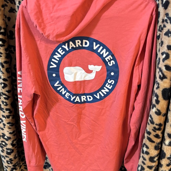 Vineyard Vines Coral Long Sleeve Hoodie coral - Picture 5 of 5